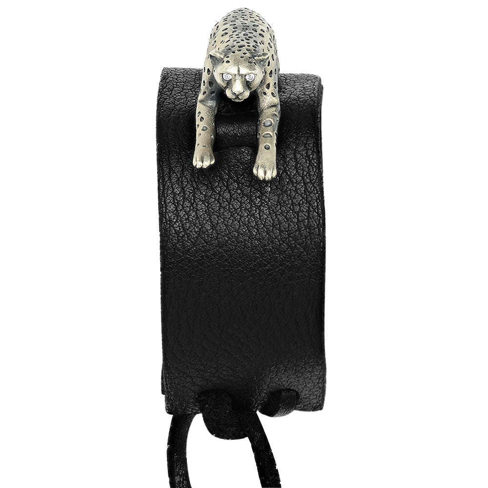CHEETAH LEATHER BRACELET