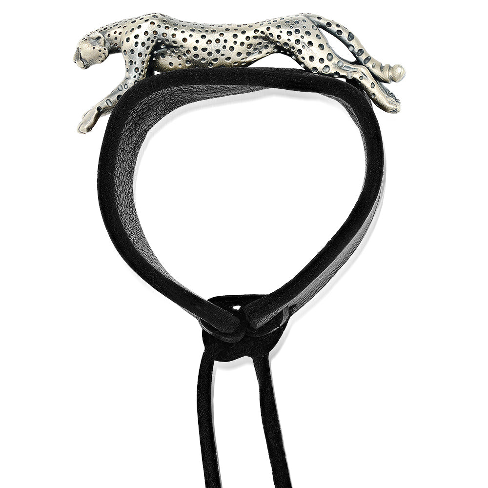 CHEETAH LEATHER BRACELET