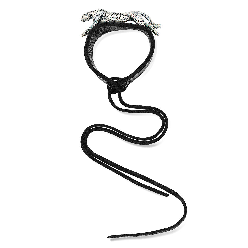CHEETAH LEATHER BRACELET