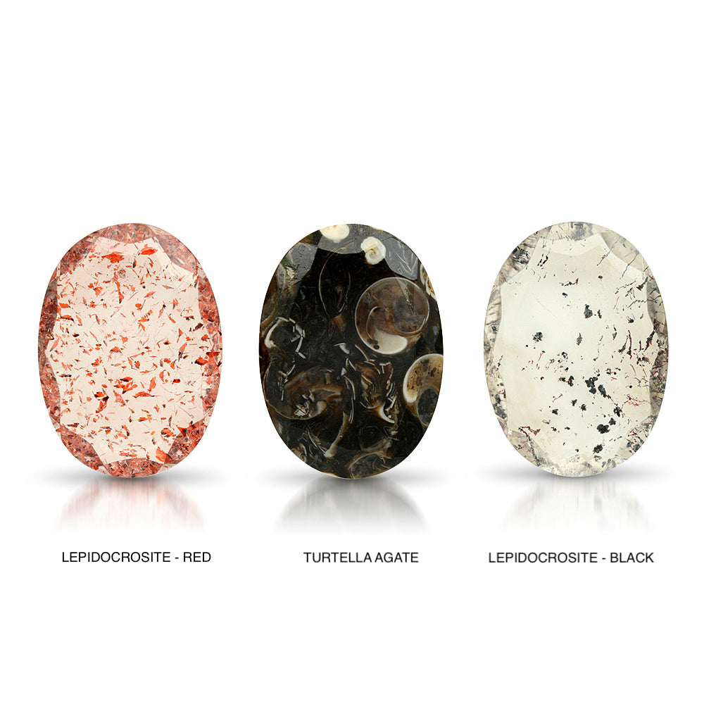 DECO SHELL OVAL LEATHER BRACELET