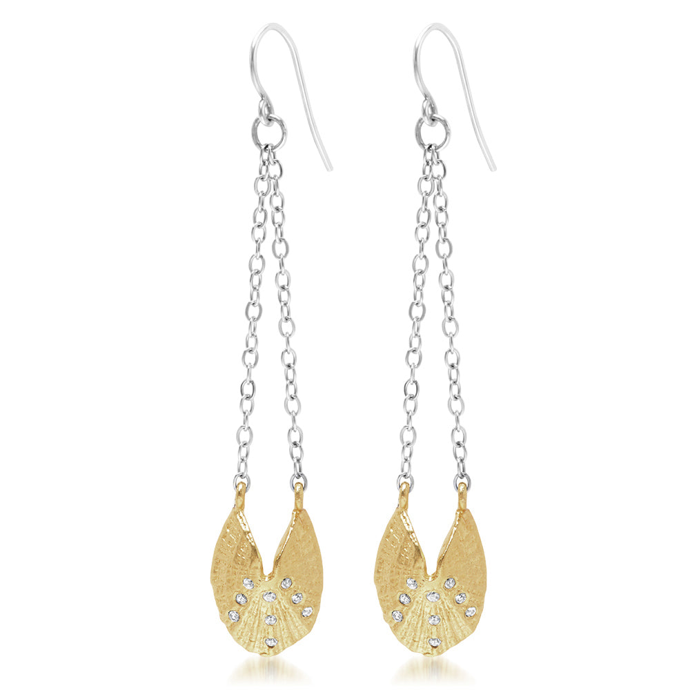 DECO SHELL DROP EARRINGS