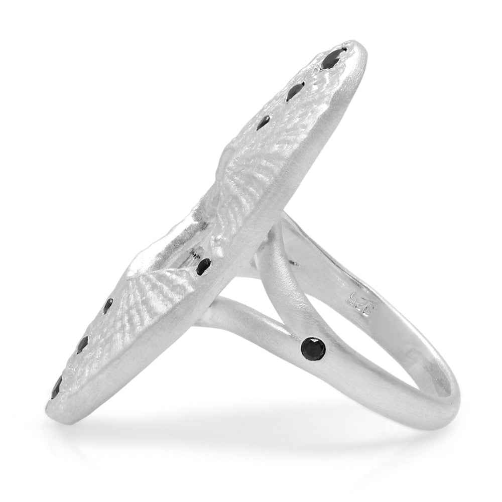 DECO SHELL NAVETTE RING