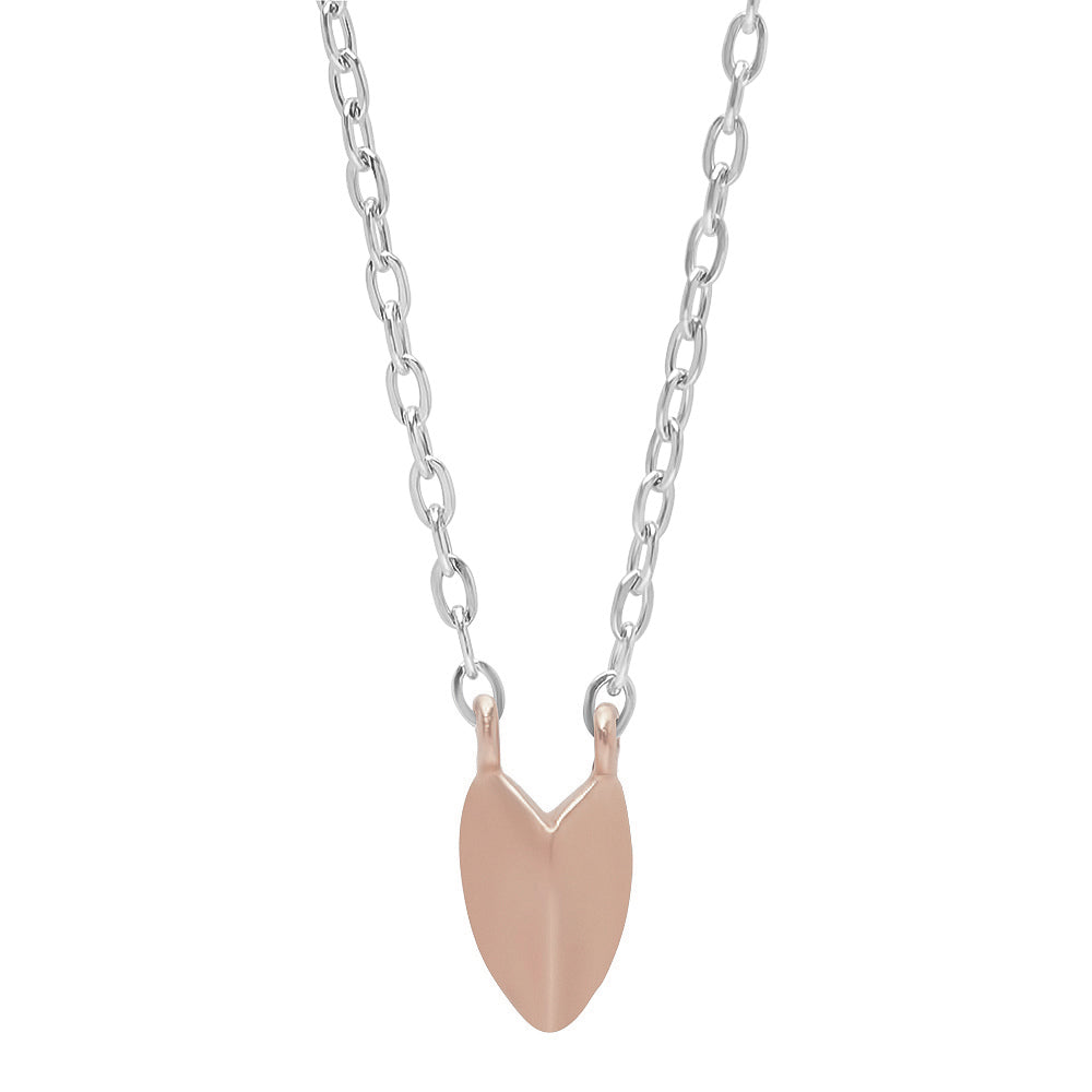 KNIFE EDGE HEART NECKLACE