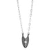 KNIFE EDGE HEART NECKLACE