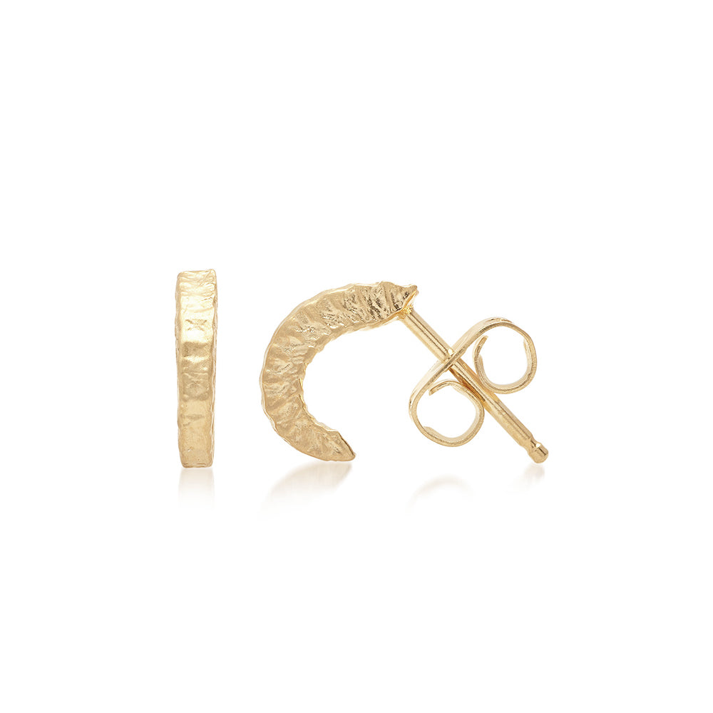 RIDGED HOOP STUDS