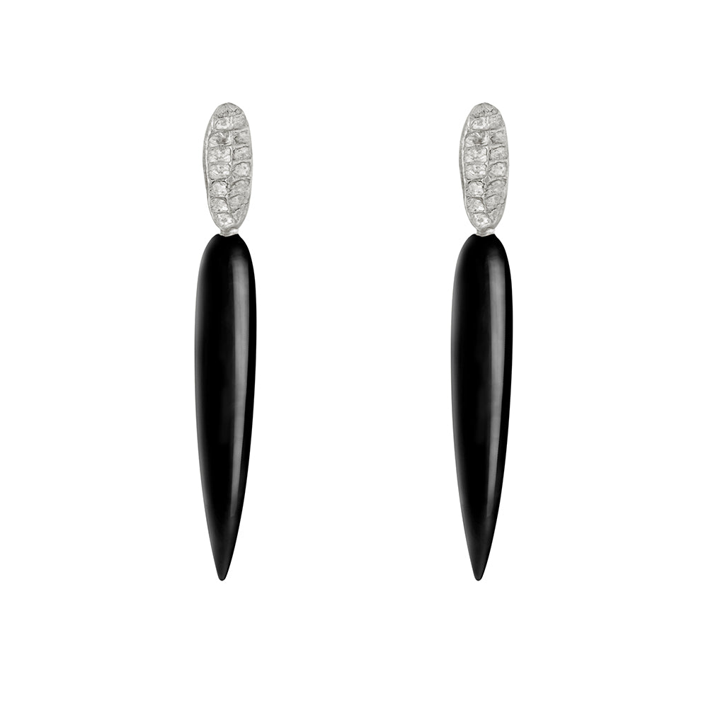 TEXTURED SPIKE DROP EARRINGS