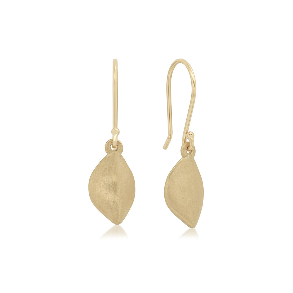 TINY LEAF EARRINGS