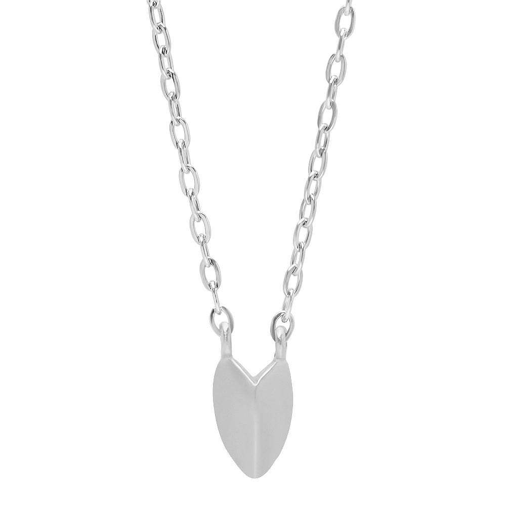KNIFE EDGE HEART NECKLACE